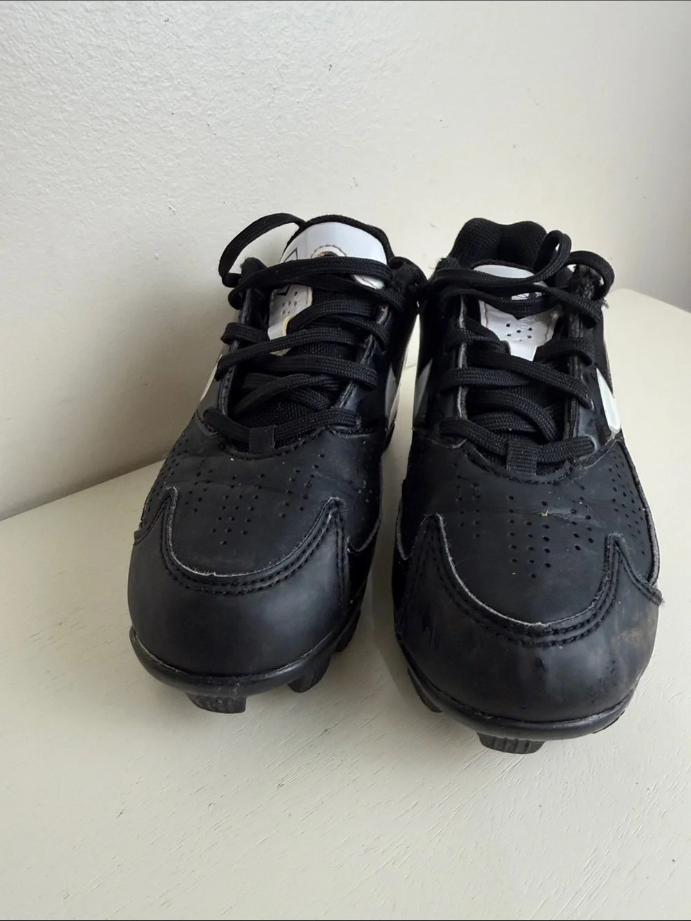 (2289) Under Armor Glyde RM Black Athletic Softball Cleats, Size: 11K